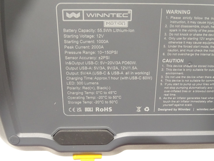 WINNTEC JTM 200010 | Booster | Überbrückung | Auto | Starthilfe