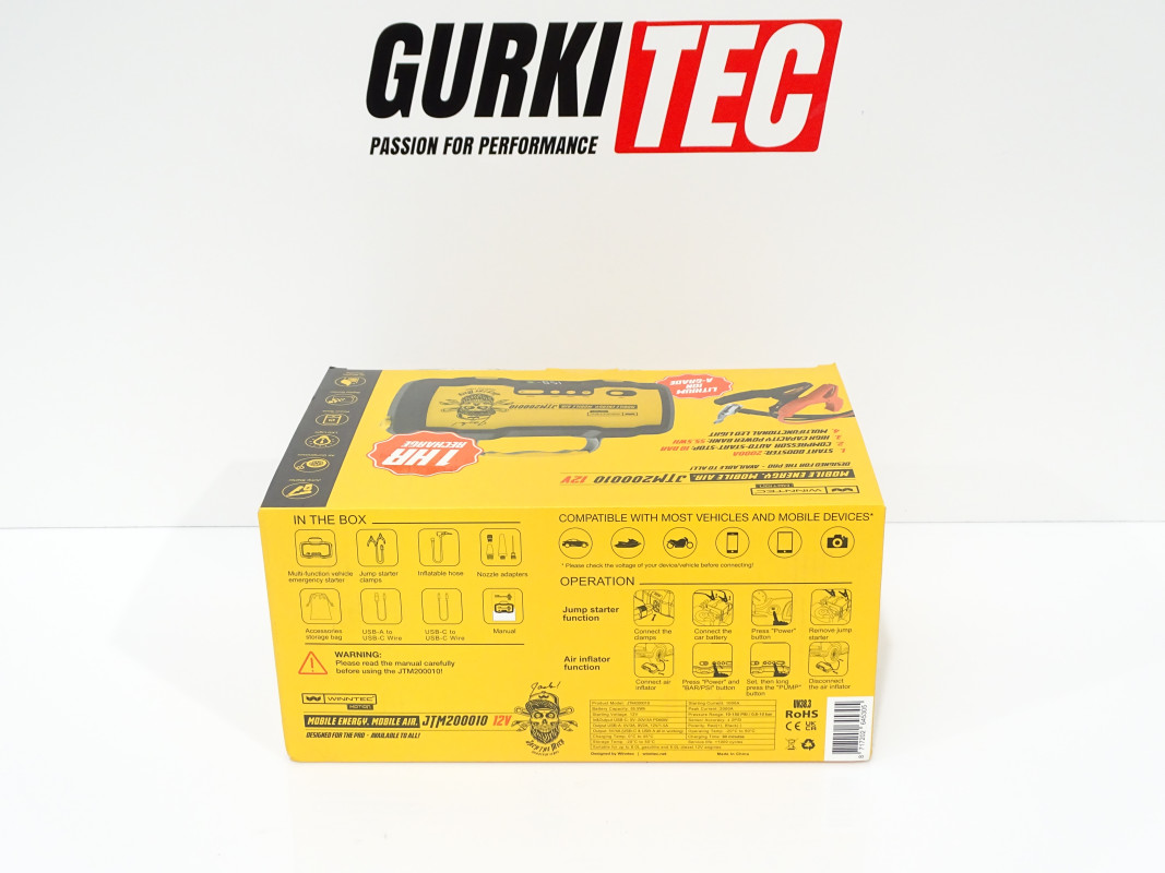WINNTEC JTM 200010 | Booster | Überbrückung | Auto | Starthilfe