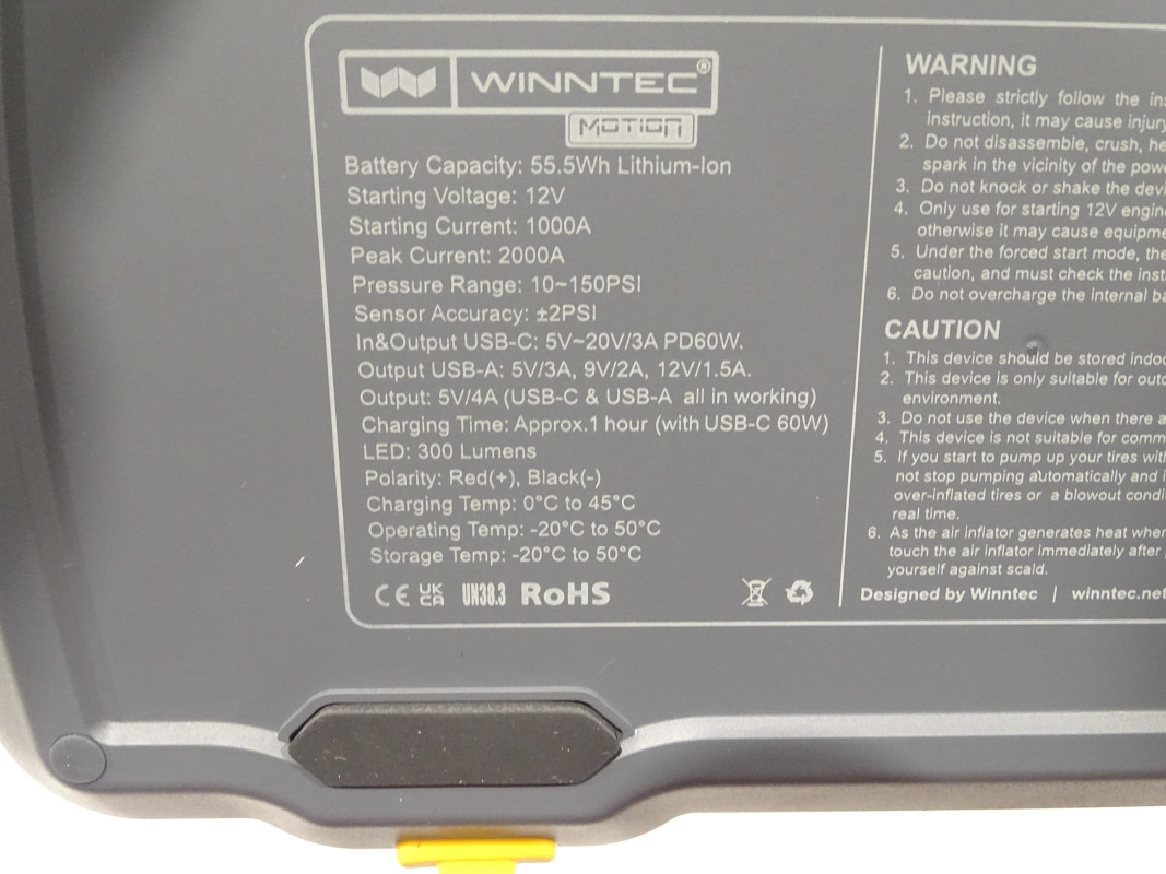 WINNTEC JTM 200010 | Booster | Überbrückung | Auto | Starthilfe